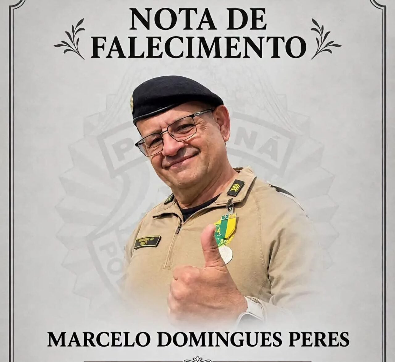 Subtenente da PM morre após mal súbito em batalhão na Região Metropolitana de Curitiba