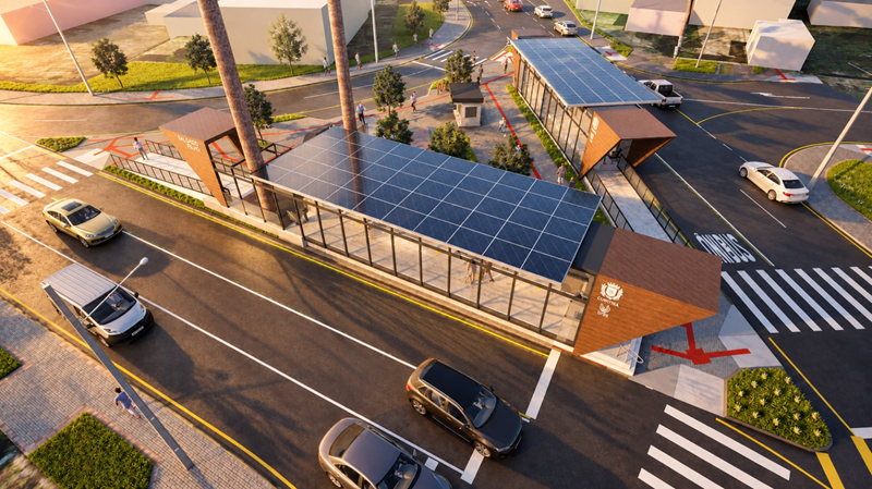 Curitiba inicia instalação de sete estações Prisma Solar no Novo Inter 2