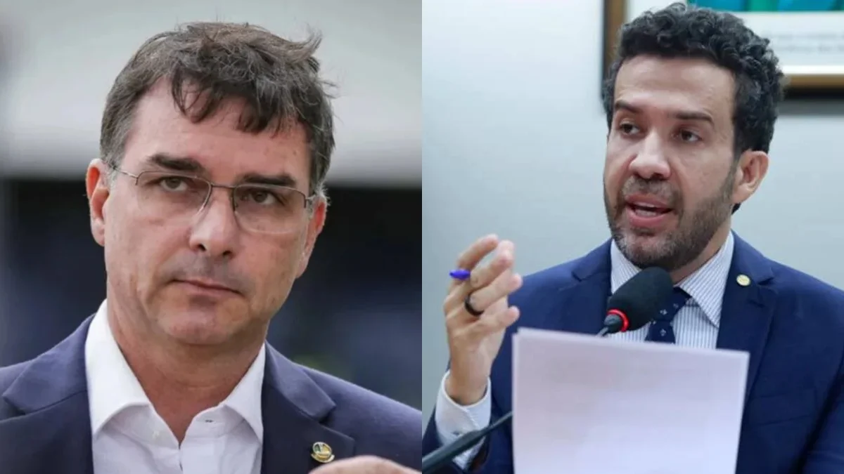 Flávio Bolsonaro convida ex-mulher de Janones para debate presidencial