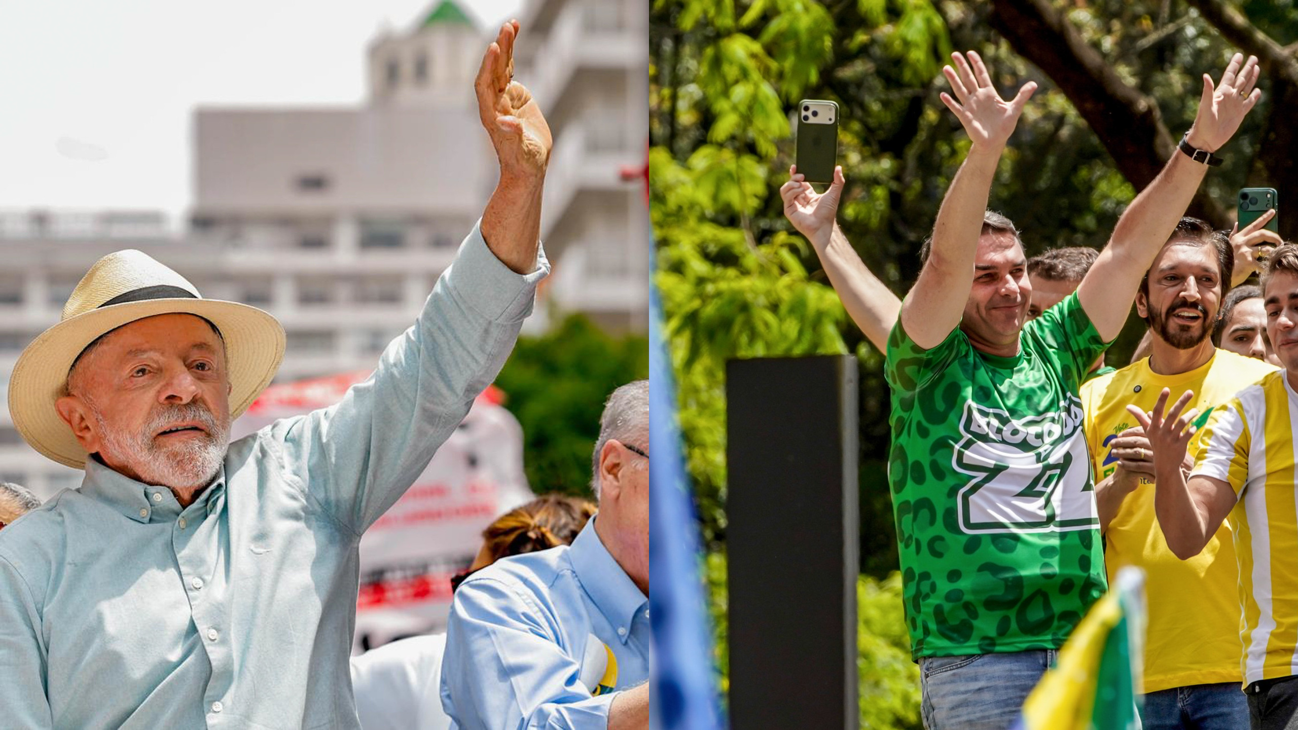 Lula e Flávio finalizam campanha em SP, MG e RJ antes do segundo turno