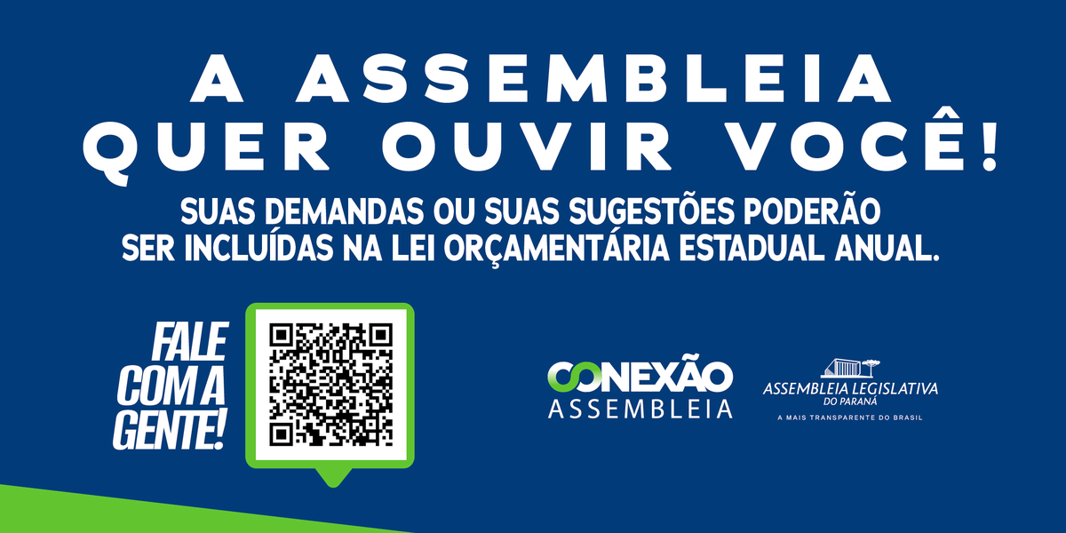 Assembleia do Paraná abre canal para sugestões do orçamento 2027
