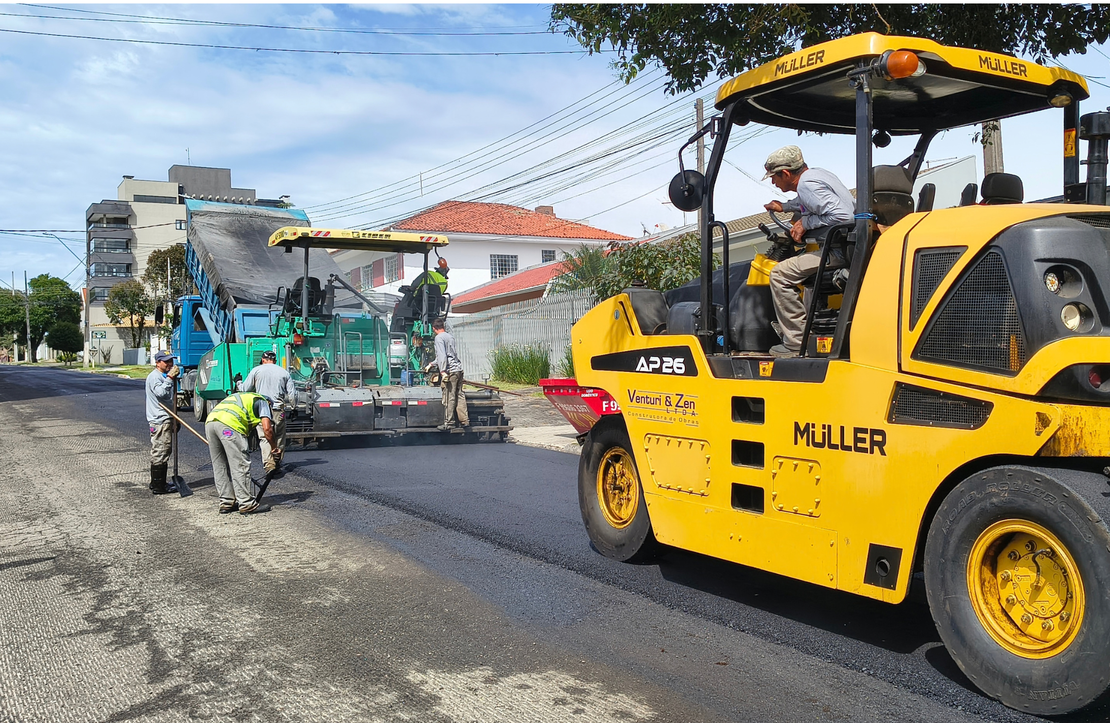 São José dos Pinhais avança recape asfáltico na Rua Sete de Setembro